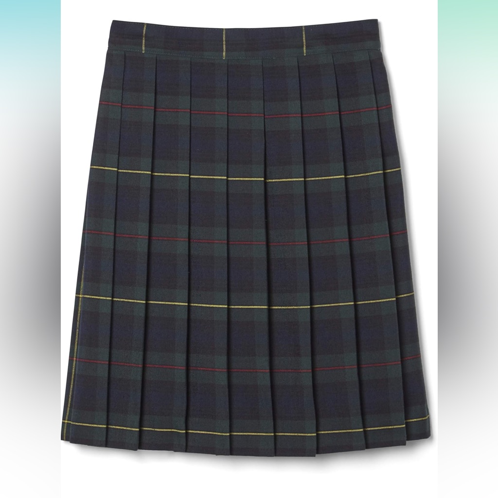 French Toast Girls' Plaid Pleated Skirt New With Tags Size 14